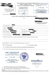 Non-criminal certificate in Poland